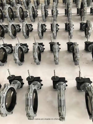 वायवीय वेफर बटरफ्लाई वाल्व 1-12 इंच कम दबाव