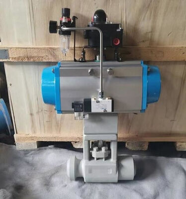 उच्च-दाब-उच्च-तापमान अनुप्रयोगों के लिए फिक्स्ड बॉल संरचना और ड्रेन फ़ंक्शन के साथ ANSI क्लास 150-900 न्यूमेटिक बॉल वाल्व