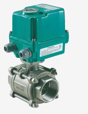 60 एनएम आउटपुट टॉर्क के साथ इलेक्ट्रिक एक्टिवेटेड बॉल वाल्व IP67 कैबिनेट और मोटर चालित वाल्व अनुप्रयोगों के लिए एल्यूमीनियम मिश्र धातु आवास