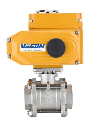 60 एनएम आउटपुट टॉर्क के साथ इलेक्ट्रिक एक्टिवेटेड बॉल वाल्व IP67 कैबिनेट और मोटर चालित वाल्व अनुप्रयोगों के लिए एल्यूमीनियम मिश्र धातु आवास