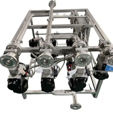 हीट एक्सचेंजर स्टीम वाल्व के लिए फ्लोटिंग बॉल वाल्व और स्ट्रेट थ्रू टाइप के साथ औद्योगिक स्किड माउंटेड उपकरण