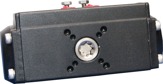 वाल्व संचालन के लिए ISO5211 और DIN3337 मानक के साथ पीटीएफई लेपित हार्ड एनोडाइज्ड एल्यूमीनियम वायवीय एक्ट्यूएटर