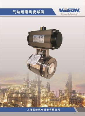 Anodized Scotch Yoke Pneumatic Actuator with 0-90° ±5° Stroke Compliant with ISO5211 and DIN3337 VDI/VDE3845 Standards