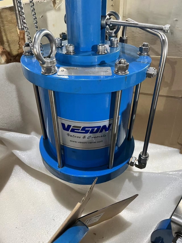 गेट वाल्व स्प्रिंग रिटर्न बंद-लूप सिस्टम के लिए गेट वाल्व वायवीय एक्ट्यूएटर